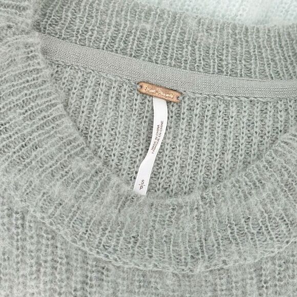 FREE PEOPLE NWT Autumn Sky Pullover Sweater in Cloud Combo Wool‎ - size S - Picture 6 of 7